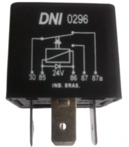 RELE REVERSO AUXILIAR COM DIODO 40/30A 24V DNI0296