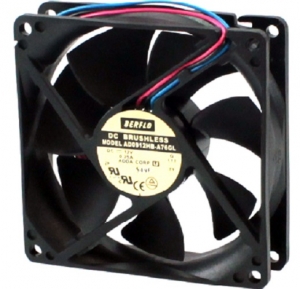 Micro ventilador cooler 92x92x25mm 12v ad0912hb-a76 / HDB0912UA-F Rolamento
