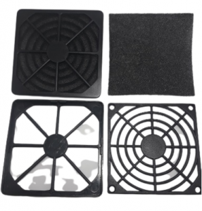 grade com filtro protetor para microventilador 80x80mm