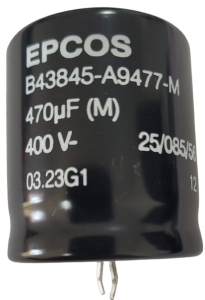 capacitor eletrolitico 470UF 400V 85°C SNAP IN EPCOS B43845-A9477-M