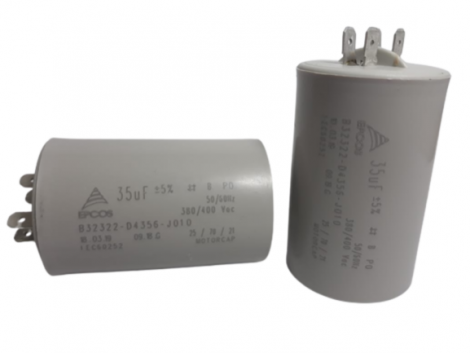 capacitor polipropileno 35uf 380/400vca terminal faston EPCOS