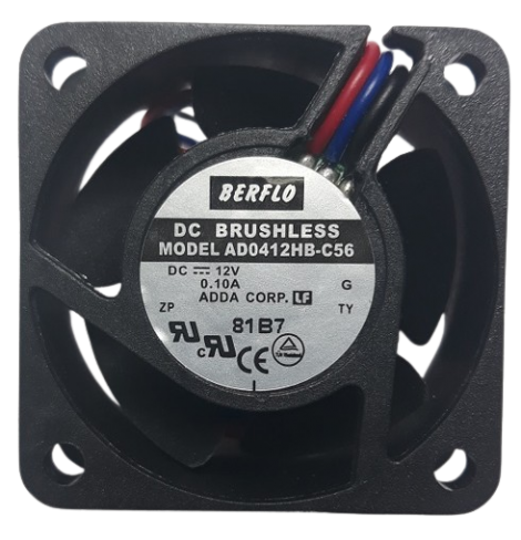 micro ventilador cooler ventoinha 40x40x20mm 12v rolamento ad0412hb-c56