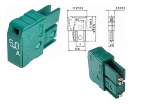 fusivel MP50 5.0A 125V Fanuc daito A60l-001-0046#5.0