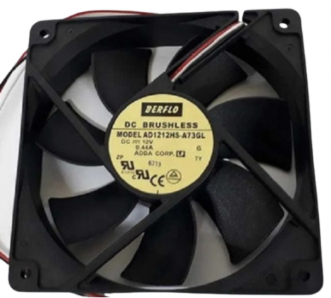 Micro ventilador cooler 12VCC 120x120x25m ad1212hs-a73 bucha