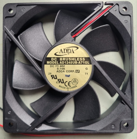 AD1248UB-A71GL 48V 0.14A 120X120X25MM 2FIOS ROLAMENTO 2 FIOS