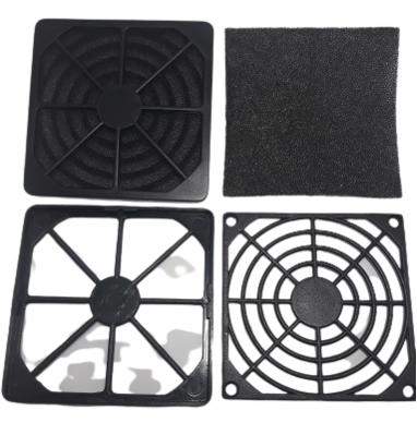 grade com filtro protetor para microventilador 80x80mm