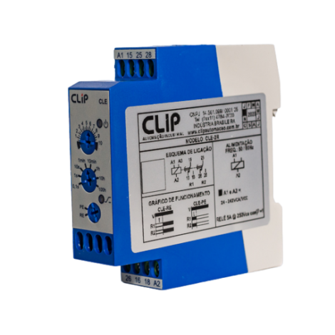 rele Temporizador CLE 24-242VCA-VCC CLIP TEMPORIZADOR  CLE 24-242V 0,1SEG A 100HR CLIP 05020100001