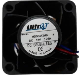 micro ventilador cooler 40X40X28mm  12volts hds0412hbf bucha