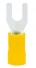 TERMINAL FORQUILHA GARFO 4MM PRÉ ISOLADO AMARELO SV5.5-4 TPF6-4